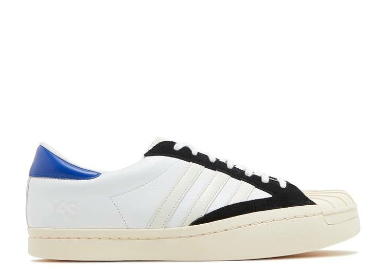 【 ADIDAS Y-3 YOHJI STAR 'WHITE BOLD BLUE' / CLOUD WHITE CHALK WHITE BOLD 】 アディダス 白色 ホワイト スニーカー メンズ