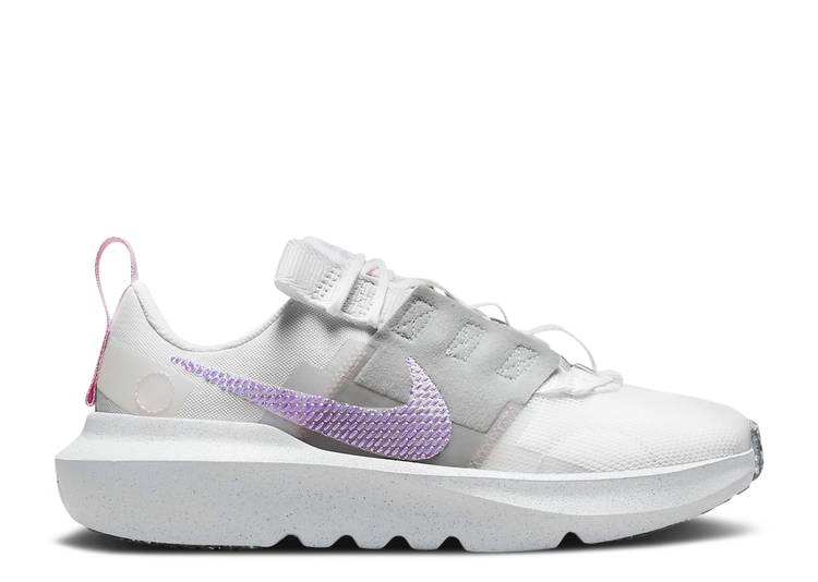 【 NIKE CRATER IMPACT GS \'WHITE LILAC\' / WHITE GREY FOG PINK FOAM LILAC 】 インパクト 白色 ホワイト 灰色 グレー ピンク ジュニア キッズ ベビー マタニティ スニーカー ナイキ