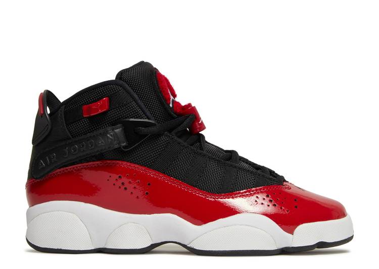 【 AIR JORDAN JORDAN 6 RINGS GS 'FITNESS RED' / BLACK FITNESS RED WHITE 】 ナイキ リング 黒色 ブラック フィットネス 赤 レッド 白色 ホワイト エアジョーダン ジュニア キッズ ベビー マタニティ スニーカ｜スニケス
