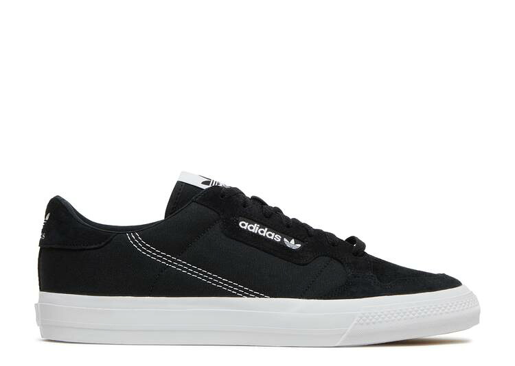 【 ADIDAS CONTINENTAL VULC 'CORE BLACK' / CORE BLACK CLOUD WHITE CORE 】 アディダス コア 黒色 ブラック 白色 ホワイト スニーカー メンズ|スニケス