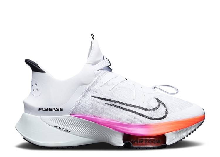 【 NIKE WMNS AIR ZOOM TEMPO NEXT% FLYEASE \u0027WHITE MULTI\u0027 / WHITE FLASH CRIMSON SPRUCE AURA 】 望遠レンズ 白いこと 白いこと クリムゾン 佇まい スニーカー レディース ナイキ