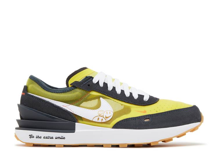 【 NIKE WAFFLE ONE GS 'GO THE EXTRA SMILE' / YELLOW STRIKE ANTHRACITE TEAM 】 ワッフル 黄色 イエロー ストライク チーム ジュニア キッズ ベビー マタニティ スニーカー ナイキ