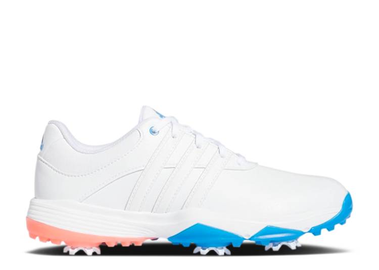 【 ADIDAS TOUR 360 22 J 'WHITE BLUE RUSH' / CLOUD WHITE CLOUD WHITE BLUE 】 アディダス 青色 ブルー 白色 ホワイト ジュニア キッズ ベビー マタニティ スニーカー|スニケス