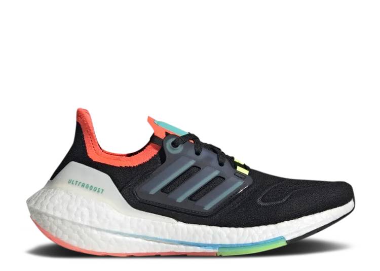 【 ADIDAS WMNS ULTRABOOST 22 \u0027BLACK SKY RUSH TURBO\u0027 / CORE BLACK SKY RUSH TURBO 】 アディダス 天の原 混雑時 中核グループ 黒いこと 黒いこと ターボ スニーカー レディース