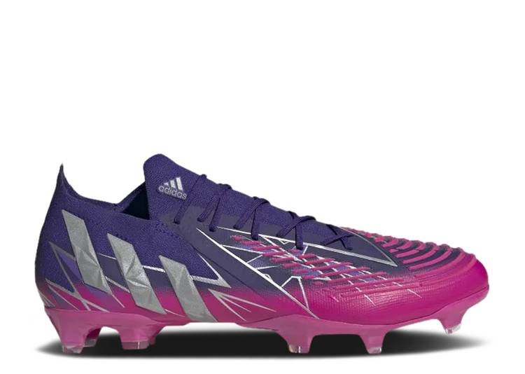 【 ADIDAS PREDATOR EDGE.1 LOW FG \u0027UEFA CHAMPIONS LEAGUE\u0027 / TEAM COLLEGE PURPLE SILVER 】 アディダス プレデター 野球クラブ 単科大学 紫 パープル しろがね色 しろがね色 スニーカー メンズ