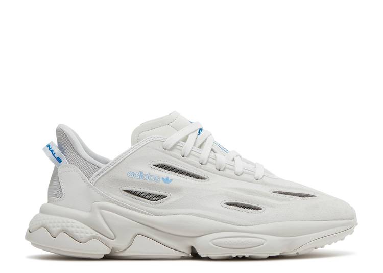 【 ADIDAS OZWEEGO CELOX 'CRYSTAL WHITE GREY' / CRYSTAL WHITE GREY ONE BLUE RUSH 】 アディダス 白色 ホワイト 灰色 グレー 青色 ブルー ラッシュ スニーカー メンズ