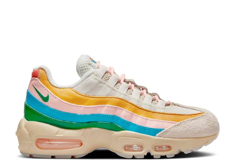 【 NIKE WMNS AIR MAX 95 \u0027RISE AND UNITY\u0027 / RATTAN SAIL PILGRIM MALACHITE 】 マックス エア湖マックス スニーカー レディース ナイキ