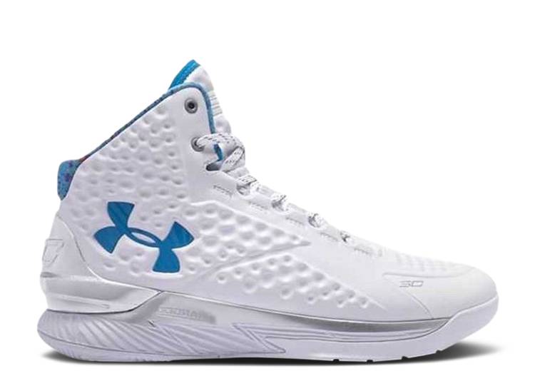 【 UNDER ARMOUR CURRY 1 PLASH PARTY 2021 / WHITE 】 カリー 白色 ホワイト アンダーアーマー スニーカー メンズ