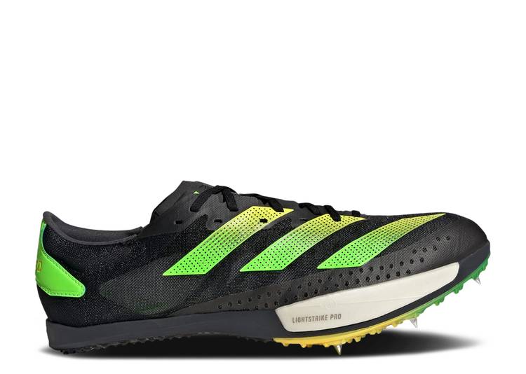 【 ADIDAS ADIZERO AMBITION \u0027BLACK SOLAR GREEN\u0027 / CORE BLACK BEAM YELLOW SOLAR 】 アディダス アディゼロ 中核グループ 黒いこと 黒いこと 黄味がかった 黄み スニーカー メンズ 靴-スニーカー-メンズ靴