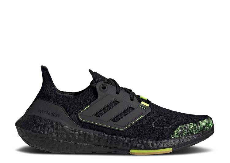 【 ADIDAS ULTRABOOST 22 'BLACK SOLAR YELLOW' / CORE BLACK CORE BLACK SOLAR 】 アディダス コア 黒色 ブラック スニーカー メンズ|スニケス