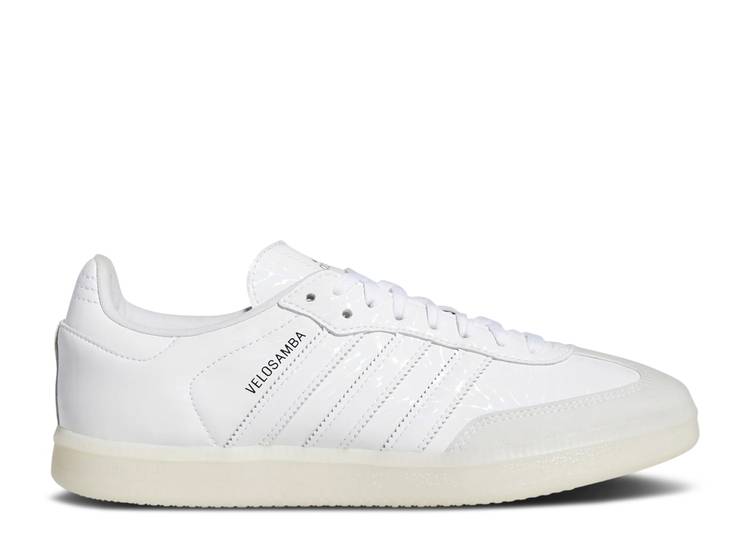 【 ADIDAS VELOSAMBA VEGAN \u0027CLOUD WHITE\u0027 / CLOUD WHITE CLOUD WHITE CORE 】 アディダス 白いこと 白いこと 中核グループ スニーカー メンズ