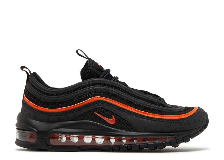 【 NIKE AIR MAX 97 GS 'BLACK SAFETY ORANGE' / BLACK SAFETY ORANGE BLACK 】 マックス 黒色 ブラック 橙 オレンジ エアマックス ジュニア キッズ ベビー マタニティ スニーカー ナイキ