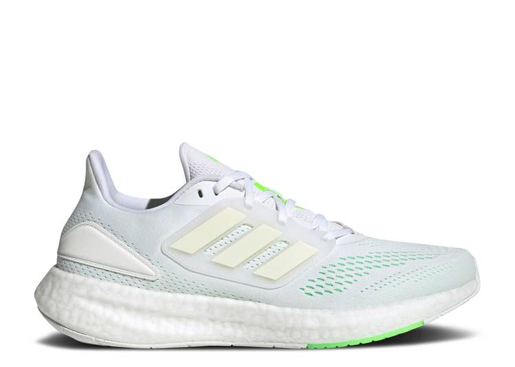 【 ADIDAS PUREBOOST 22 WHITE BEAM GREEN / CLOUD WHITE CLOUD WHITE BEAM 】 アディダス 白色 ホワイト スニーカー メンズ
