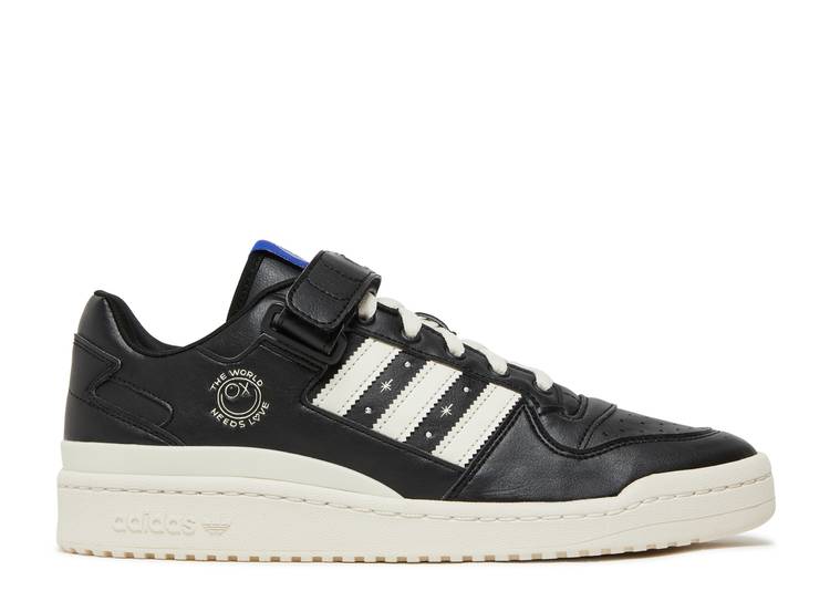 【 ADIDAS ANDR・・ SARAIVA X FORUM LOW THE WORLD NEEDS LOVE / CORE BLACK CREAM WHITE CORE 】 アディダス フォーラム コア 黒色 ブラック クリーム 白色 ホワイト スニーカー メンズ