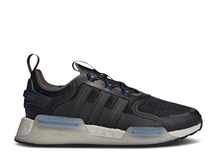 【 ADIDAS NMD_V3 'BLACK BLUE RUSH' / CORE BLACK CLOUD WHITE GREY SIX 】 アディダス 青色 ブルー コア 黒色 ブラック 白色 ホワイト 灰色 グレー スニーカー メンズ|スニケス