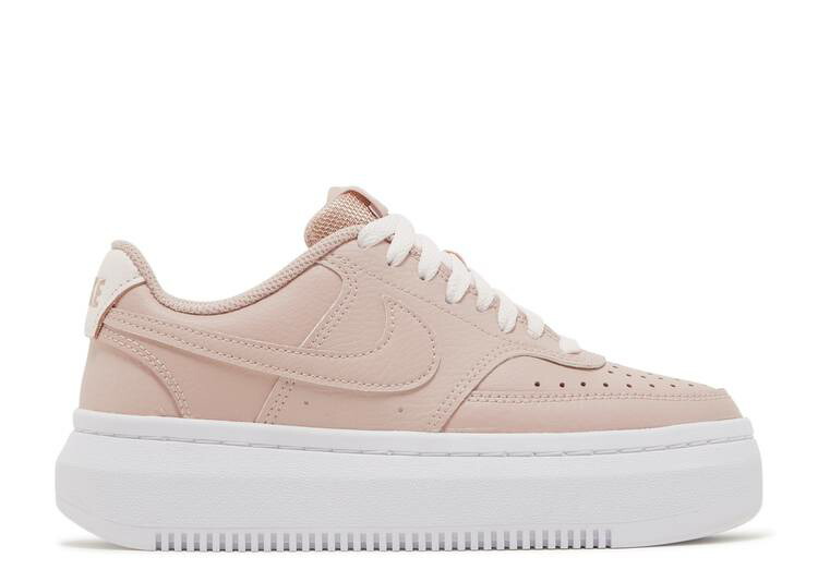 【 NIKE WMNS COURT VISION ALTA \u0027PINK OXFORD\u0027 / PINK OXFORD WHITE LIGHT SOFT 】 厚地の外套 さくら色 オックスフォード 白いこと 白いこと スニーカー レディース ナイキ