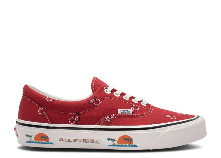【 VANS OG ERA LX 'PAISLEY - POMPEIAN RED' / POMPEIAN RED WHITE 】 バンズ 赤 レッド 白色 ホワイト スニーカー メンズ ヴァンズ 29,055円