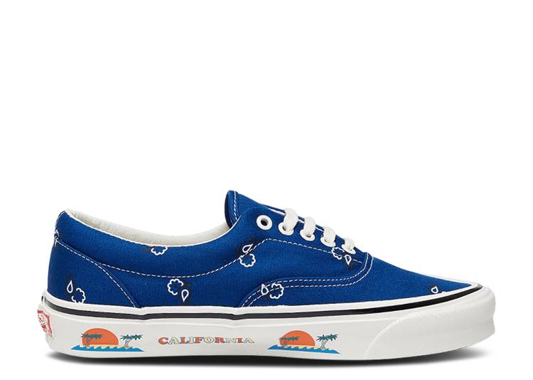 【 VANS OG ERA LX 'PAISLEY - TRUE BLUE' / TRUE BLUE WHITE 】 バンズ 青色 ブルー 白色 ホワイト スニーカー メンズ ヴァンズ｜スニケス