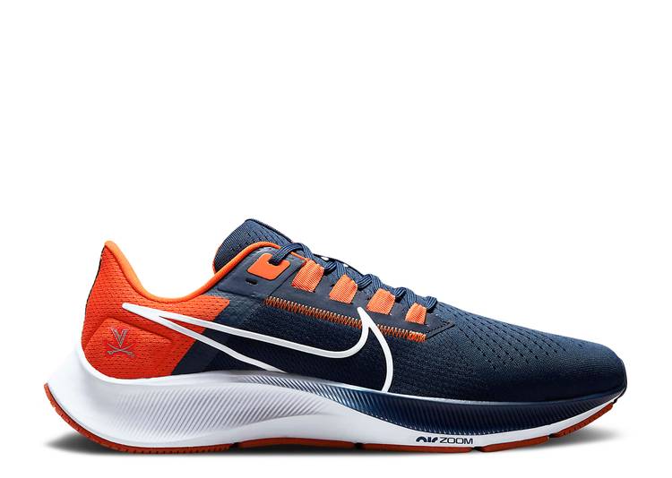 【 NIKE AIR ZOOM PEGASUS 38 'VIRGINIA' / COLLEGE NAVY TEAM ORANGE WHITE 】 ズーム ペガサス カレッジ 紺色 ネイビー チーム 橙 オレンジ 白色 ホワイト ズームペガサス スニーカー メンズ ナイキ
