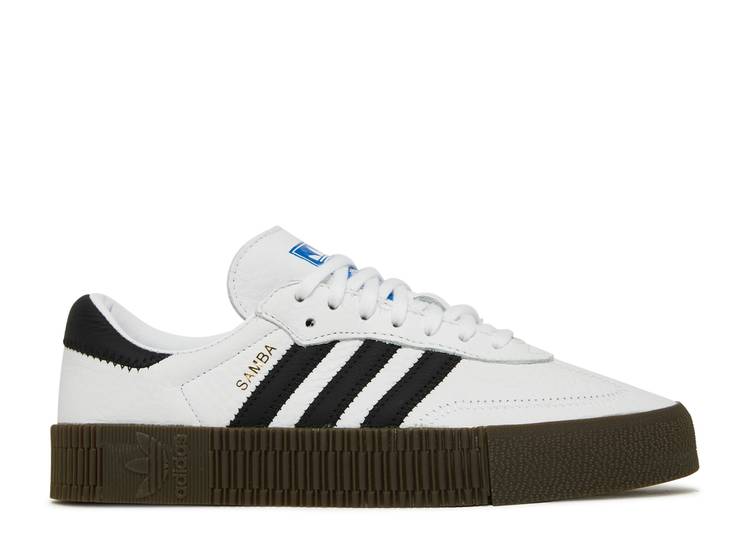 【 ADIDAS WMNS SAMBAROSE 'CLOUD WHITE' / CLOUD WHITE CORE BLACK GUM 】 アディダス 白色 ホワイト コア 黒色 ブラック スニーカー レディース|スニケス