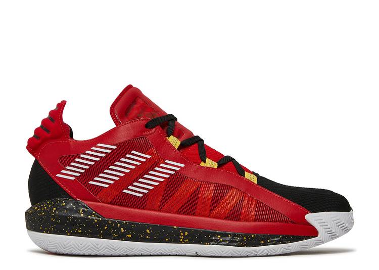 【 ADIDAS DAME 6 GCA 'CHINESE NEW YEAR' / SCARLET GOLD METALLIC CORE BLACK 】 アディダス ゴールド コア 黒色 ブラック スニーカー メンズ