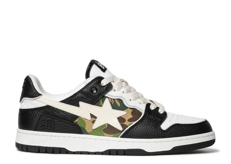 【 BAPE SK8 STA 'BLACK CAMO' / BLACK 】 黒色 ブラック スニーカー メンズ ベイプ｜スニケス