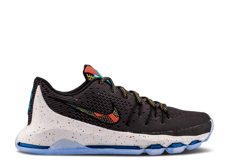【 NIKE KD 8 GS \u0027BLACK HISTORY MONTH\u0027 / BLACK MULTI COLOR 】 黒いこと 黒いこと 御坊っちゃん キッズ もの言う花 マタニティ スニーカー ナイキ