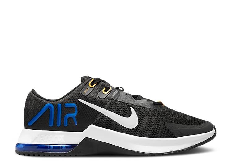 【 NIKE AIR MAX ALPHA TRAINER 4 'BLACK RACER BLUE' / BLACK RACER BLUE LASER ORANGE 】 マックス アルファ トレーナー 黒色 ブラック 青色 ブルー レーザー 橙 オレンジ エアマックス スニーカー メンズ ナイキ