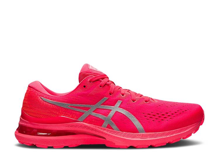 【 ASICS GEL KAYANO 28 LITE-SHOW \u0027FLASH RED\u0027 / LITE SHOW FLASH RED 】 ともし火 赤 赤いこと スニーカー メンズ アシックス 靴-スニーカー-メンズ靴