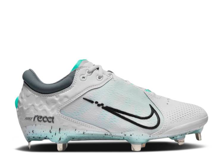 【 NIKE WMNS HYPERDIAMOND 4 ELITE 'PHOTON DUST DYNAMIC TURQUOISE' / PHOTON DUST SMOKE GREY DYNAMIC 】 エリート ダイナミック 灰色 グレー スニーカー レディース ナイキ