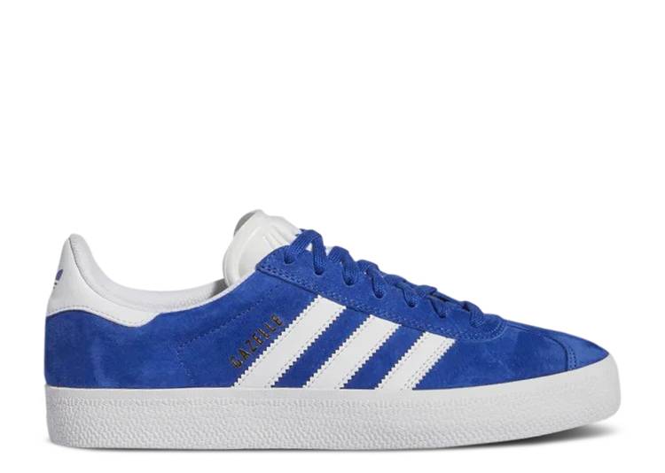 【 ADIDAS GAZELLE ADV 'ROYAL BLUE' / ROYAL BLUE CLOUD WHITE CLOUD 】 アディダス ガゼル 青色 ブルー 白色 ホワイト スニーカー メンズ