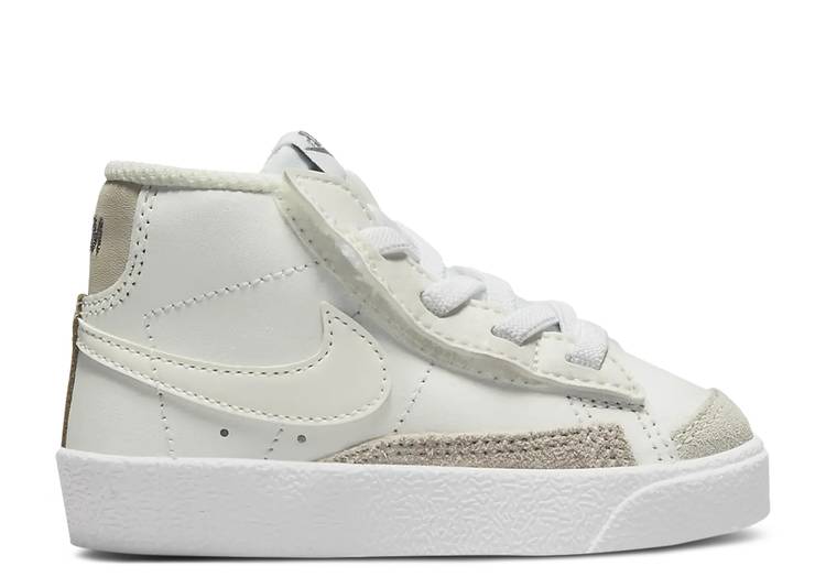 【 NIKE BLAZER MID '77 TD 'WHITE LIGHT OREWOOD BROWN' / SUMMIT WHITE LIGHT OREWOOD BROWN 】 ブレイザー ミッド 白色 ホワイト 茶色 ブラウン ベビー ナイキ｜スニケス