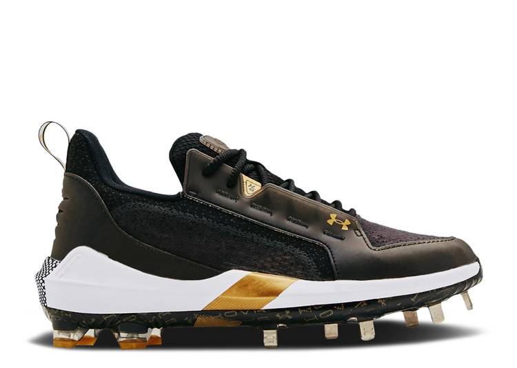 【 UNDER ARMOUR HARPER 6 LOW ST \u0027BLACK METALLIC GOLD\u0027 / BLACK METALLIC GOLD 】 黒いこと 黒いこと ゴールド アンダーアーマー スニーカー メンズ