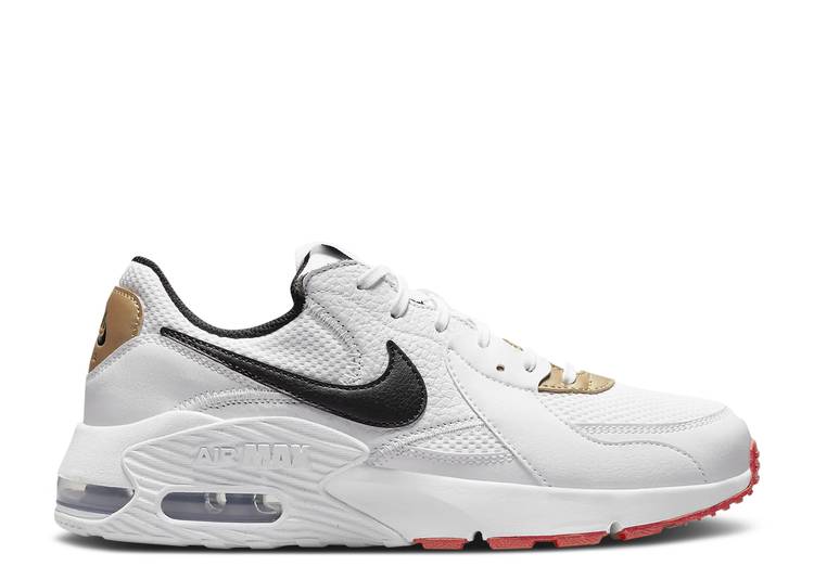 【 NIKE WMNS AIR MAX EXCEE \u0027WHITE UNIVERSITY RED\u0027 / WHITE UNIVERSITY RED METALLIC 】 マックス 白いこと 白いこと 赤 赤いこと 大気圏マックス スニーカー レディース ナイキ