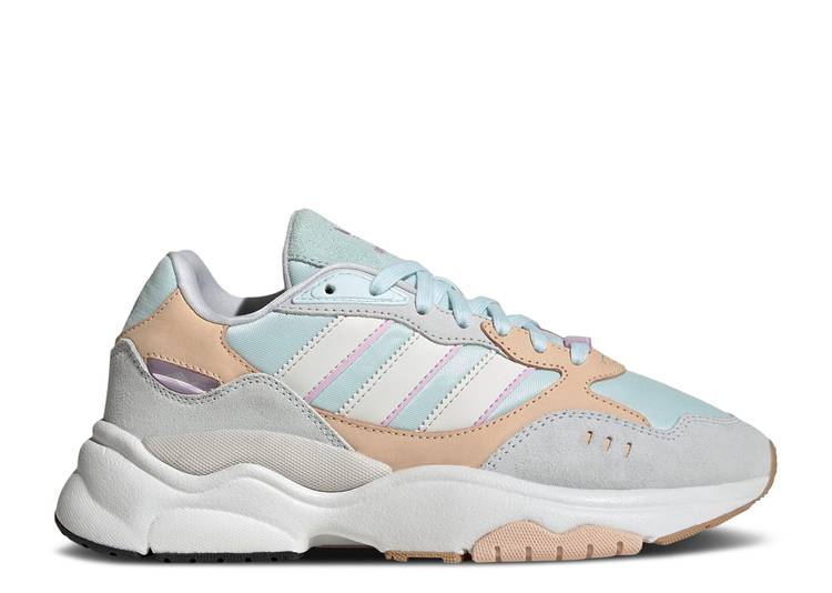【 ADIDAS WMNS RETROPY F90 \u0027ALMOST BLUE BLISS ORANGE\u0027 / ALMOST BLUE CRYSTAL WHITE BLISS 】 アディダス 青味 青色 白いこと 白いこと スニーカー レディース
