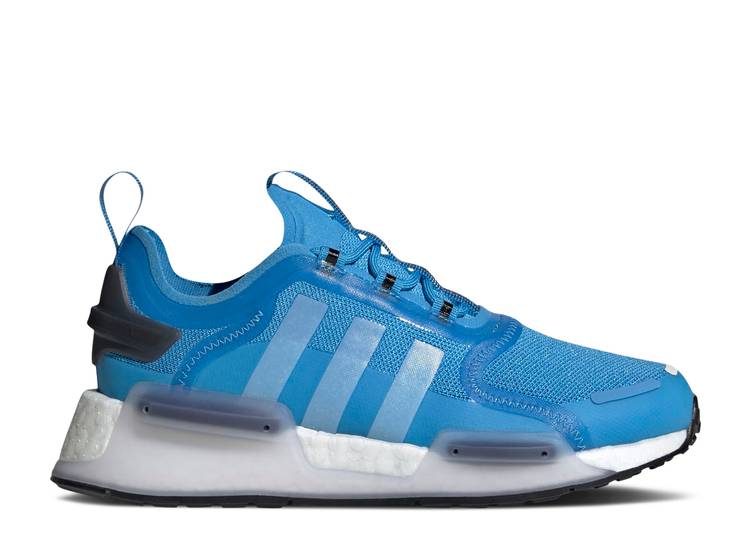 【 ADIDAS NMD_R1 V3 J 'PULSE BLUE' / CLOUD WHITE PULSE BLUE CLOUD 】 アディダス 白色 ホワイト 青色 ブルー ジュニア キッズ ベビー マタニティ スニーカー|スニケス