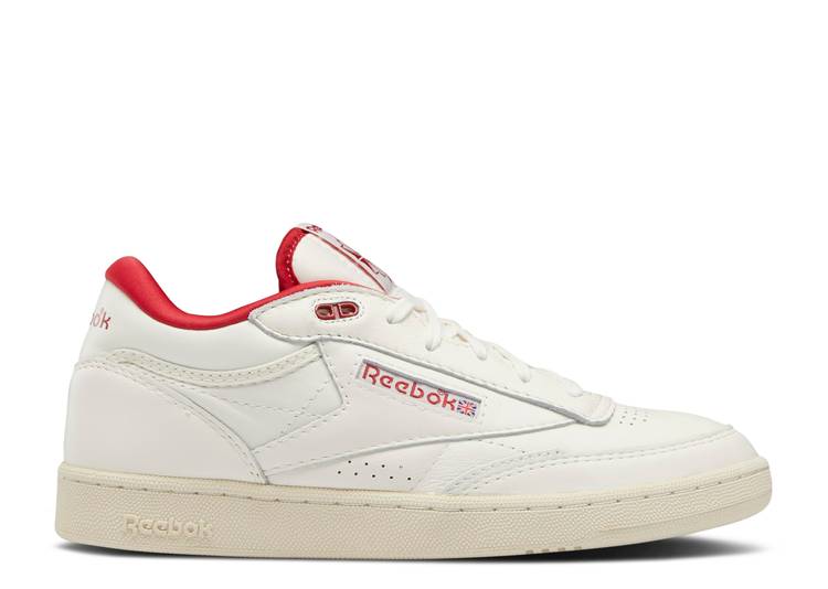 【 REEBOK CLUB C MID 2 VINTAGE CHALK FLASH RED / CHALK ALABASTER FLASH RED 】 リーボック クラブ ミッド ビンテージ ヴィンテージ 赤 レッド スニーカー メンズ