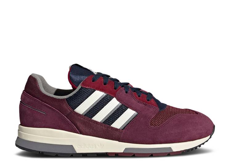 【 ADIDAS ZX 420 'MAROON COLLEGIATE NAVY' / MAROON OFF WHITE COLLEGIATE NAVY 】 アディダス マルーン 白色 ホワイト 紺色 ネイビー スニーカー メンズ