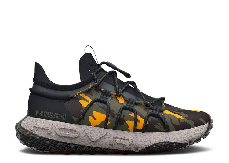 【 UNDER ARMOUR HOVR SUMMIT FAT TIRE 'CAMO' / BLACK MARINE OD GREEN 】 黒色 ブラック 緑 グリーン アンダーアーマー スニーカー メンズ