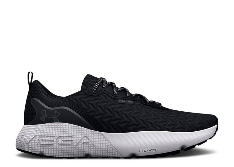 【 UNDER ARMOUR HOVR MEGA 3 CLONE \u0027BLACK WHITE\u0027 / BLACK WHITE 】 メガ 黒いこと 黒いこと 白いこと 白いこと アンダーアーマー スニーカー メンズ