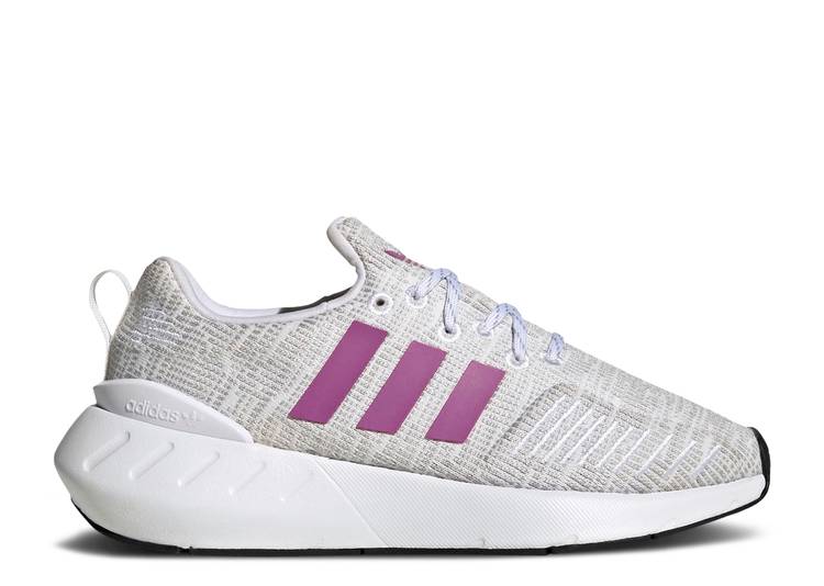 【 ADIDAS SWIFT RUN 22 J WHITE SEMI PULSE LILAC / CLOUD WHITE SEMI PULSE LILAC 】 アディダス ラン 白色 ホワイト ジュニア キッズ ベビー マタニティ スニーカー