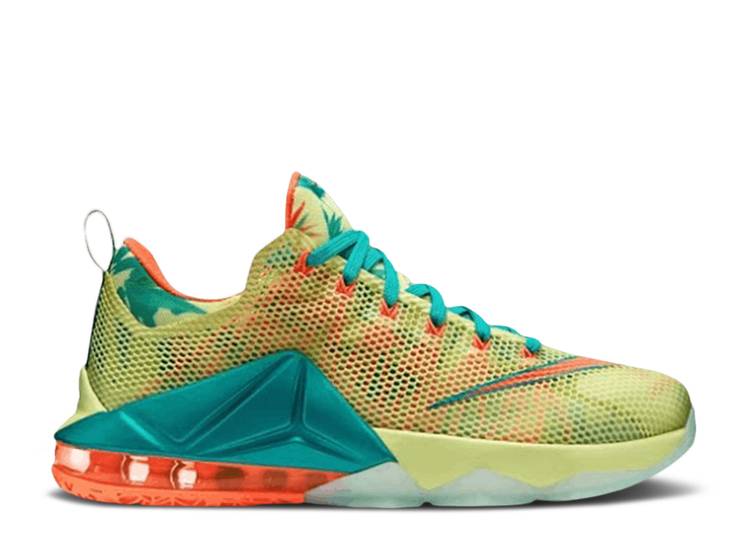【 NIKE LEBRON 12 LOW PRM EP \u0027LEBRONOLD PALMER\u0027 / WHITE LIME BRIGHT MANGO NW GRN 】 レブロン 白いこと 白いこと 菩提樹 スニーカー メンズ ナイキ