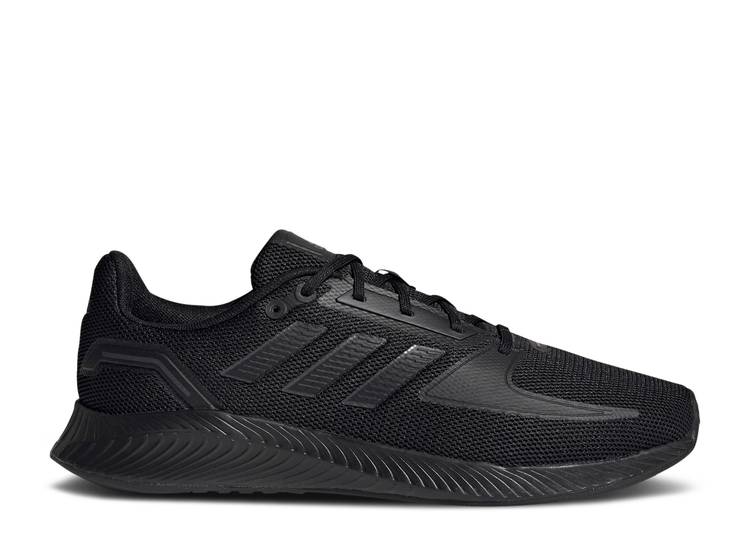 【 ADIDAS RUNFALCON 2.0 \u0027CORE BLACK\u0027 / CORE BLACK CORE BLACK GREY SIX 】 アディダス 中核グループ 黒いこと 黒いこと 薄墨色 薄墨色 スニーカー メンズ