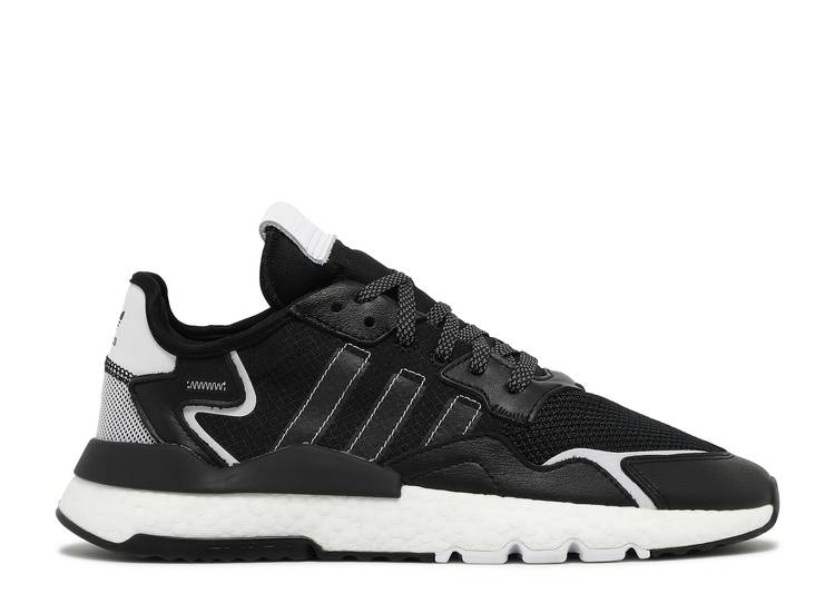 【 ADIDAS NITE JOGGER 'BLACK WHITE' / CORE BLACK CORE BLACK CLOUD 】 アディダス ジョガーパンツ コア 黒色 ブラック スニーカー メンズ 21,225円