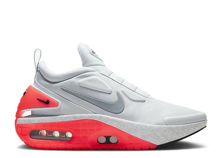 【 NIKE ADAPT AUTO MAX \u0027INFRARED\u0027 / PURE PLATINUM PARTICLE GREY 】 アダプト マックス 純一無雑 プラチナム 薄墨色 薄墨色 スニーカー メンズ ナイキ