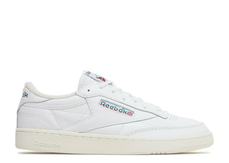 【 REEBOK CLUB C 85 VINTAGE 'SPLIT LOGO - TEAL BURGUNDY' / FOOTWEAR WHITE SEAPORT TEAL 】 リーボック クラブ ビンテージ ヴィンテージ ロゴ 白色 ホワイト スニーカー メンズ 34,450円