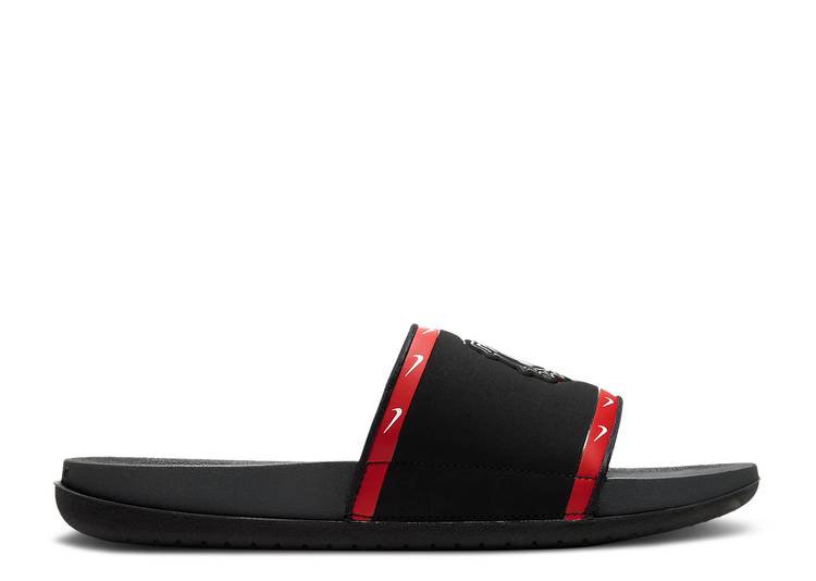 【 NIKE OFFCOURT SLIDE 'GEORGIA' / BLACK UNIVERSITY RED WHITE 】 サンダル 黒色 ブラック 赤 レッド 白色 ホワイト スニーカー メンズ ナイキ