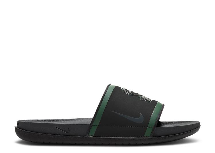 【 NIKE NFL X OFFCOURT SLIDE 'GREEN BAY PACKERS 2022' / BLACK FIR UNIVERSITY GOLD 】 サンダル パッカーズ 黒色 ブラック ゴールド 'グリーンベイ スニーカー メンズ ナイキ