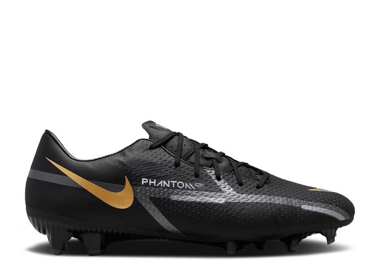 【 NIKE PHANTOM GT2 ACADEMY MG BLACK METALLIC GOLD / BLACK METALLIC GOLD DARK GREY 】 アカデミー 黒色 ブラック ゴールド 灰色 グレー スニーカー メンズ ナイキ