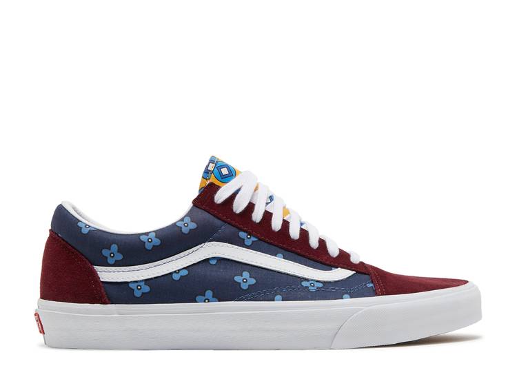 【 VANS OLD SKOOL \u0027TIE PRINT MIX\u0027 / PORT ROYAL MULTI COLOR 】 バンズ 年寄りの学院 スニーカー メンズ ヴァンズ 靴-スニーカー-メンズ靴